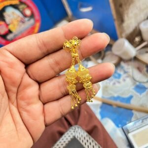 Gold Madrasi Jhumka 18K hallmark